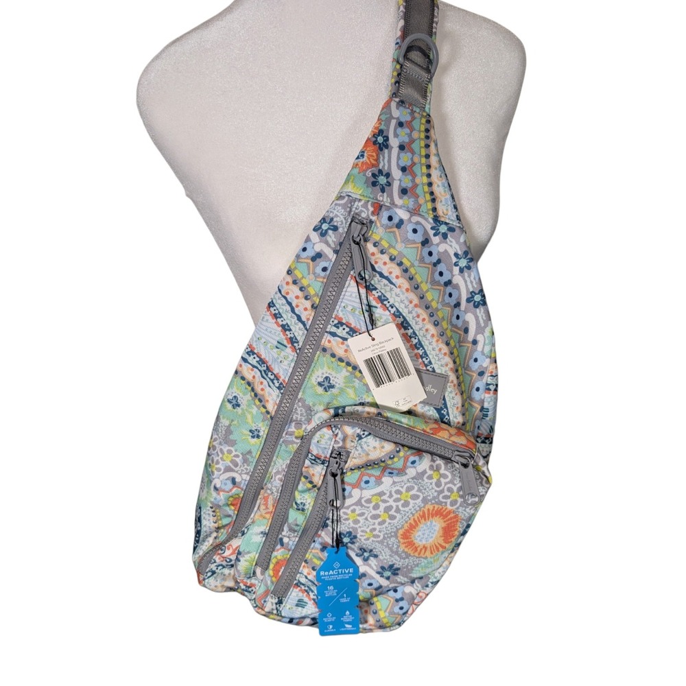 Vera Bradley ReActive Sling Backpack Citrus Paisley Crossbody Bag 28396-Q43